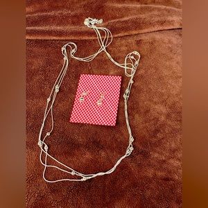 Liz Claiborne necklace and earring set